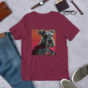 Super Hero Red Caped Schnauzer T-Shirt