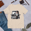 Schnauzer and Woman Jeep T-Shirt