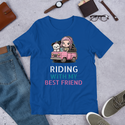 Riding With My Best Friend White Schnauzer T-Shirt