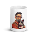 Schnauzer Dad White Glossy Mug